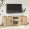 Image de vidaXL Meuble TV Chêne sonoma 100x31,5x35 cm Bois d'ingénierie