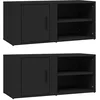 Image de Meubles TV 2 pcs Noir 80x31,5x36 cm Bois d'ingénierie