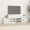 Image de vidaXL Meubles TV 2 pcs Blanc brillant 80x31,5x36 cm Bois d'ingénierie