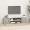 Image de vidaXL Meubles TV 2 pcs Gris béton 80x31,5x36 cm Bois d'ingénierie