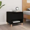 Image de vidaXL Table de chevet Noir 50x46x50 cm Bois d’ingénierie