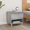 Image de vidaXL Table de chevet Sonoma gris 50x46x50 cm Bois d'ingénierie