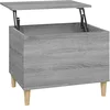 Image de vidaXL Salontafel 60x44,5x45 cm bewerkt hout grijs sonoma eikenkleurig