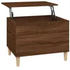 Image de Table basse en chêne marron 60 x 44,5 x 45 cm Bois multicouche