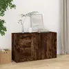 Image de vidaXL Buffet Chêne fumé 100x33x59,5 cm Bois d'ingénierie