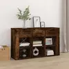 Image de vidaXL Buffet Chêne fumé 100x30x59,5 cm Bois d'ingénierie