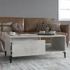 Image de vidaXL Table basse Gris béton 90x50x36,5 cm Bois d'ingénierie