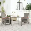 Image de vidaXL Chaises de jardin inclinables coussins lot de 2 Résine tressée