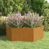 Image de vidaXL Jardinière Rouillé 138x120x45 cm Acier corten
