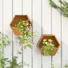 Image de vidaXL Jardinières murales 2 pcs Rouillé Acier corten 30x10x25 cm