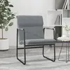 Image de vidaXL Chaise longue Gris clair 55x64x80 cm Tissu