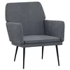 Image de Revera Fauteuil gris foncé 62 x 79 x 79 cm Velours