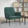 Image de vidaXL Fauteuil Vert foncé 62x79x79 cm Velours