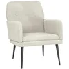 Image de vidaXL Fauteuil Crème 62 x 79 x 79 cm Velours