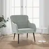 Image de vidaXL Fauteuil Gris clair 63x76x80 cm Velours