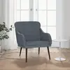 Image de vidaXL Fauteuil Gris foncé 63x76x80 cm Velours