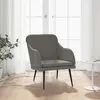 Image de vidaXL Fauteuil Gris foncé 63x76x80 cm Velours