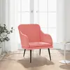 Image de vidaXL Fauteuil Rose 63x76x80 cm Velours