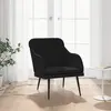 Image de vidaXL Fauteuil Noir 63x76x80 cm Velours