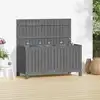 Image de vidaXL Boîte de rangement de jardin Gris 115x49x60 cm Bois de pin