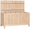 Image de vidaXL Boîte de rangement de jardin 121x55x64 cm Bois massif de pin