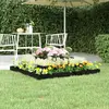 Image de vidaXL Jardinière Noir 110x110x27 cm Bois massif de pin