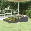 Image de vidaXL Jardinière Gris 107x107x27 cm Bois massif de pin