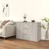 Image de vidaXL Buffet Gris béton 91x29,5x65 cm Bois d'ingénierie