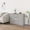 Image de vidaXL Buffet Sonoma gris 91x29,5x65 cm Bois d'ingénierie