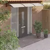 Image de vidaXL Auvent de porte Noir et transparent 300x75 cm Polycarbonate