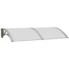 Image de vidaXL Deurluifel 150x75 cm polycarbonaat grijs