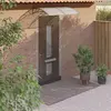Image de vidaXL Auvent de porte Gris 150x75 cm Polycarbonate