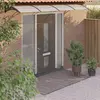 Image de vidaXL Auvent de porte Noir et transparent 400x75 cm Polycarbonate