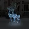 Image de vidaXL Décorations de Noël de renne Acrylique 2 pcs 120 cm Blanc froid