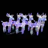 Image de vidaXL Rennes de Noël 6 pcs 240 LED Multicolore Acrylique