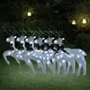 Image de vidaXL Rennes de Noël 6 pcs Blanc 120 LED