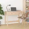 Image de vidaXL Bureau avec tiroirs 100x50x78 cm Bois massif de pin