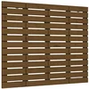 Image de vidaXL Tête de lit murale Marron miel 106x3x91,5 cm Bois massif de pin