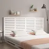 Image de vidaXL Tête de lit murale Blanc 166x3x91,5 cm Bois massif de pin