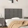 Image de vidaXL Tête de lit murale Gris 106x3x63 cm Bois massif de pin