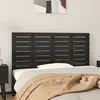 Image de vidaXL Tête de lit murale Noir 146x3x63 cm Bois massif de pin