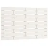Image de vidaXL Tête de lit murale Blanc 81x3x63 cm Bois massif de pin