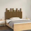 Image de vidaXL Tête de lit murale Marron miel 108x3x80 cm Bois massif de pin