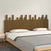 Image de vidaXL Tête de lit murale Marron miel 204x3x80 cm Bois massif de pin