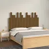 Image de vidaXL Tête de lit murale Marron miel 127,5x3x80 cm Bois massif de pin