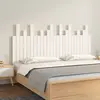 Image de vidaXL Tête de lit murale Blanc 159,5x3x80 cm Bois massif de pin