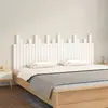 Image de vidaXL Tête de lit murale Blanc 185x3x80 cm Bois massif de pin
