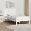 Image de vidaXL Tête de lit murale Blanc 108x3x60 cm Bois massif de pin