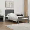 Image de vidaXL Tête de lit murale Gris 95,5x3x60 cm Bois massif de pin