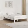 Image de vidaXL Tête de lit murale Blanc 127,5x3x60 cm Bois massif de pin